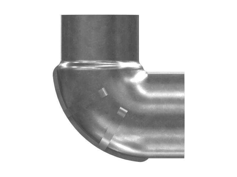 Коленчатый патрубок с углом 90 градусов, внутренний диаметр 152,4 мм