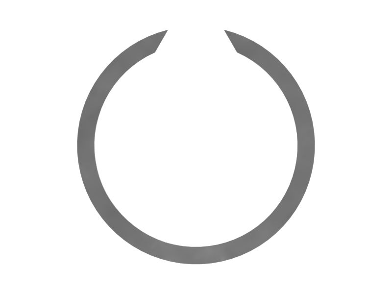 Стопорное кольцо с разрезом, толщина 2 мм