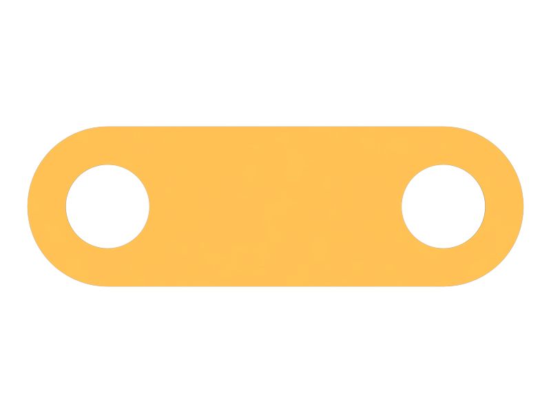 Опорная плита толщиной 3 мм с двумя болтами