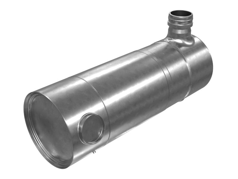 Глушитель и конвертер длиной 1026,9 мм