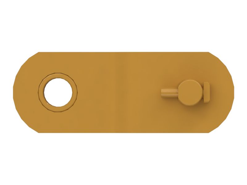 Звено цепи подъемника и смещенное звено скребка, 63,51 мм