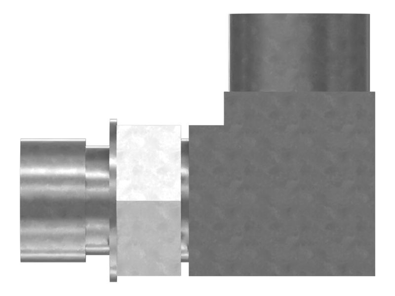 Шестигранный коленчатый переходник гидравлической жидкости под углом 90 градусов