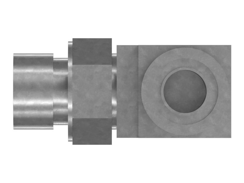 Шестигранный коленчатый переходник гидравлической жидкости под углом 90 градусов