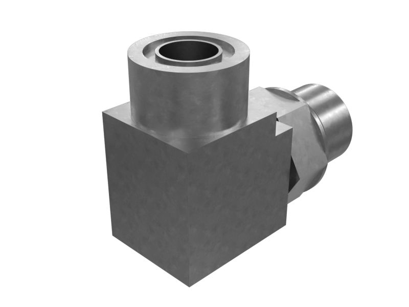 Шестигранный коленчатый переходник гидравлической жидкости под углом 90 градусов