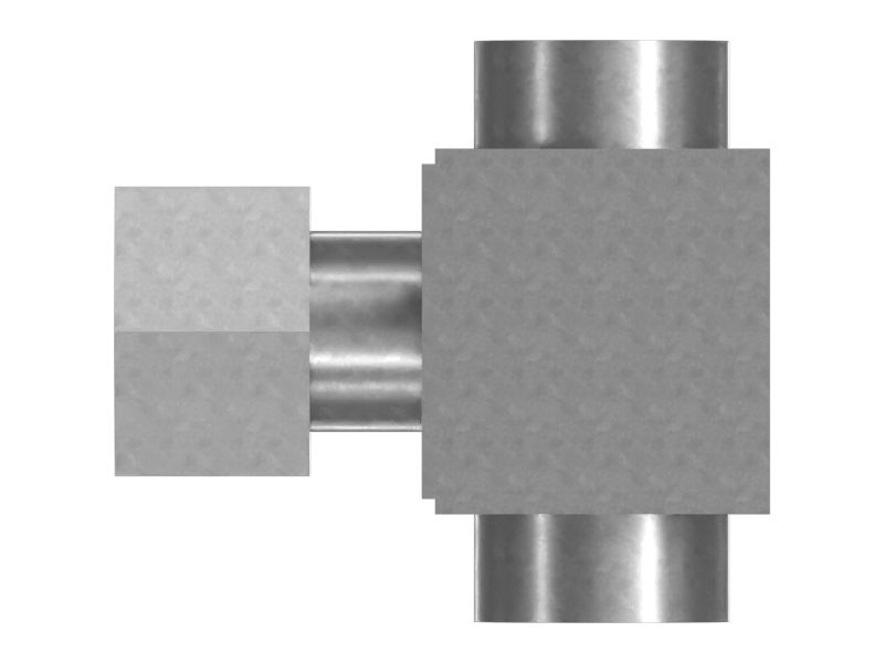 Адаптер поворотного тройника с шестигранной головкой с наружной резьбой на мужской и женский
