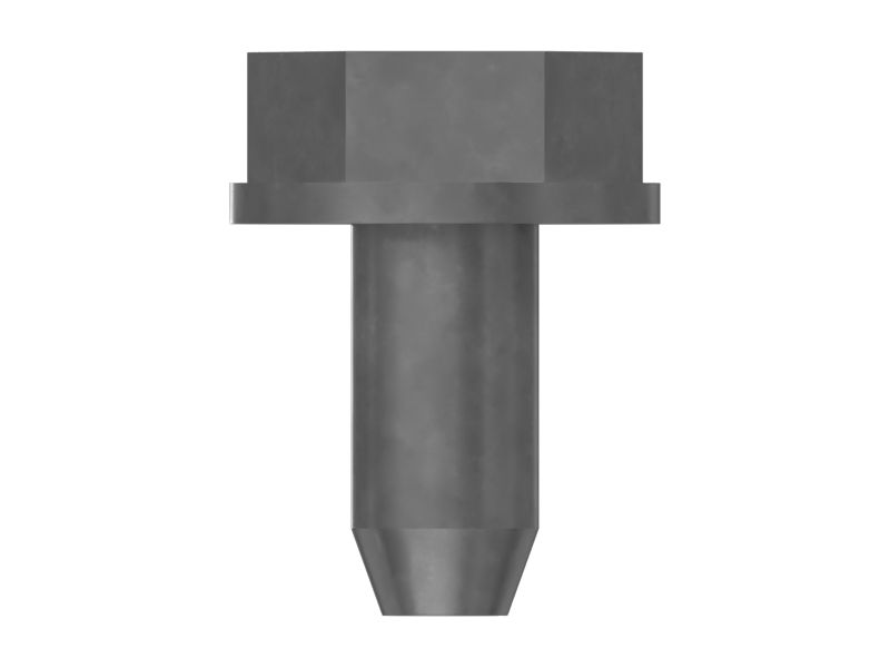 Резьбонакатный метрический винт с шестигранной фланцевой головкой