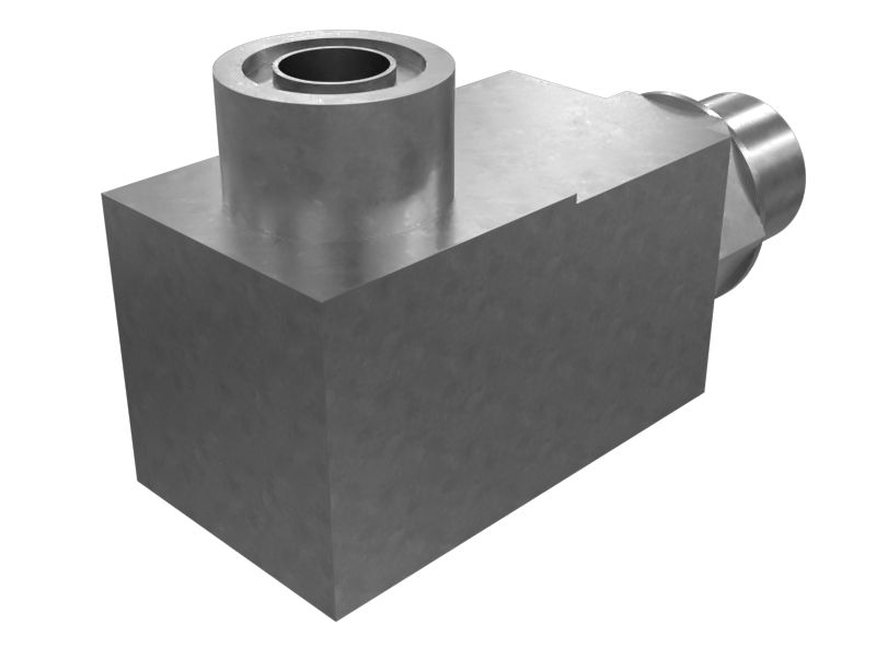 8T-1686: Переходной коленчатый патрубок 90° (ORFS/STOR)