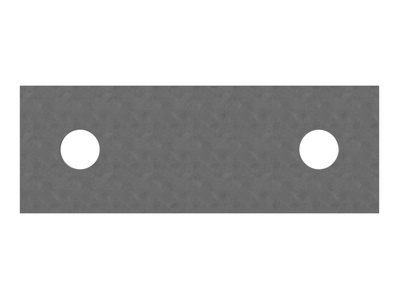 Прямоугольная бобышка толщиной 20 мм