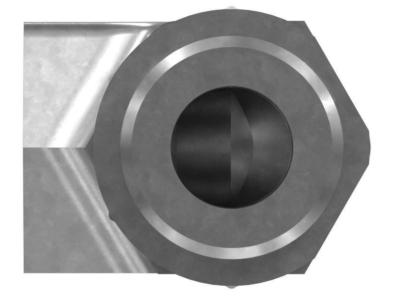 Шестигранный коленчатый переходник гидравлической жидкости под углом 90 градусов