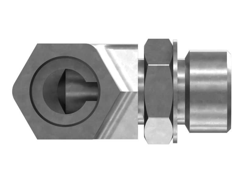 Шестигранный коленчатый переходник гидравлической жидкости под углом 90 градусов