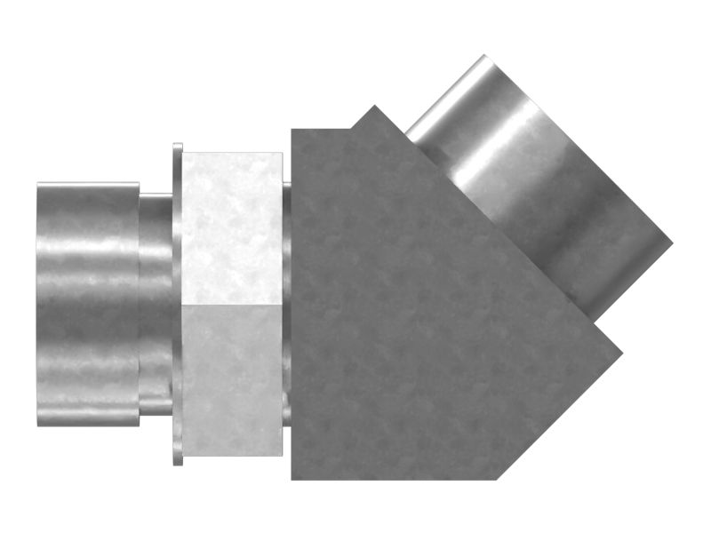 Переходной коленчатый патрубок 45° (ORFS/STOR)