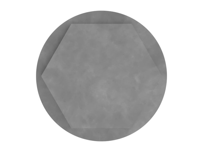 Резьбонакатный метрический винт с шестигранной фланцевой головкой