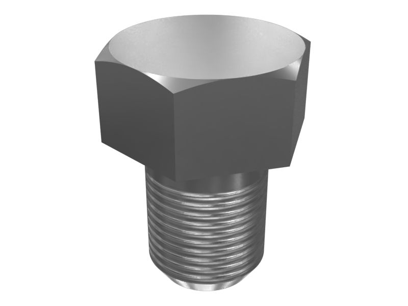 Стальной болт с внешним шестигранником с длиной стержня 12,7 мм