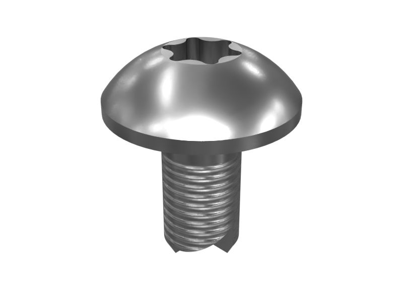 Винт со сферической головкой длиной 12 мм