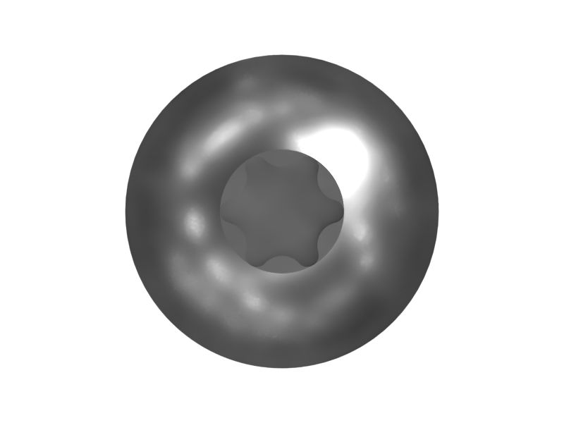 Винт со сферической головкой длиной 12 мм