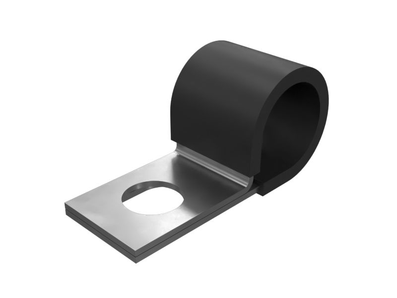 067-2551: مشبك على شكل حرف P أحادي الأنبوب بقطر 17.46 مم