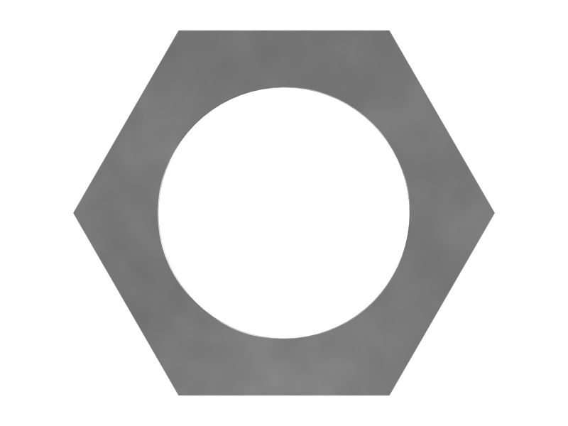 Стопорная шестигранная гайка 9/16''-18