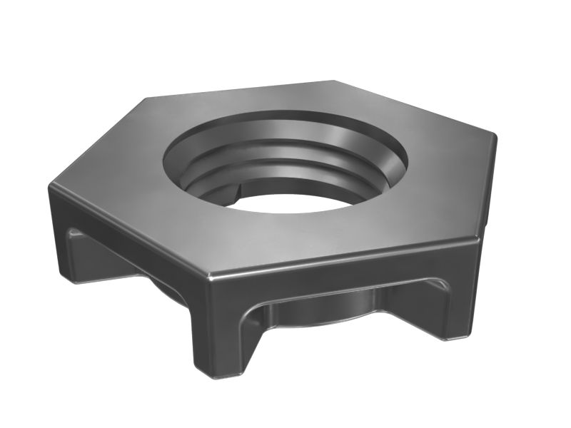 490-0588: 플라스틱 육각 패널 너트