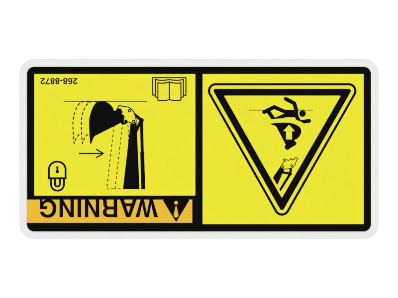 Наклейка с предупреждением