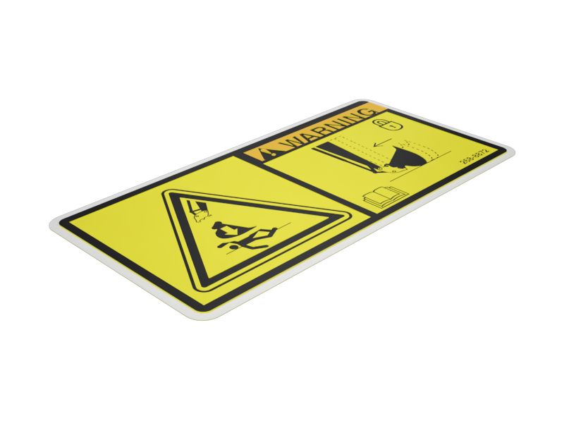 Наклейка с предупреждением