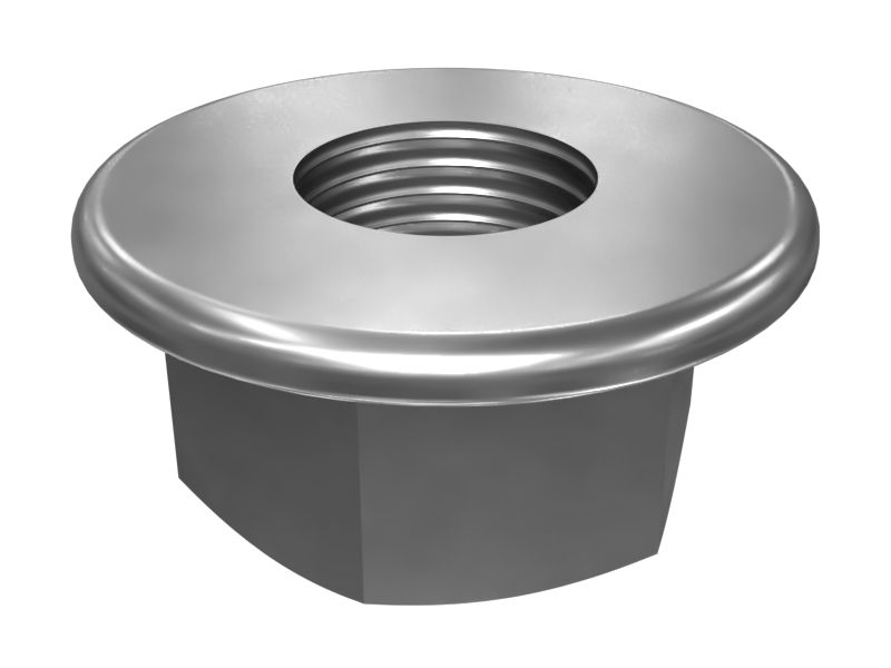 175-7141: M10 x 1.5mm Hex Flange Nut