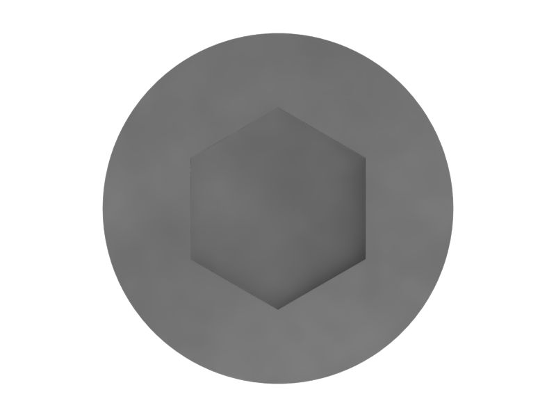 Болт с шестигранной головкой под торцевой ключ (M6-1 x 60 мм)