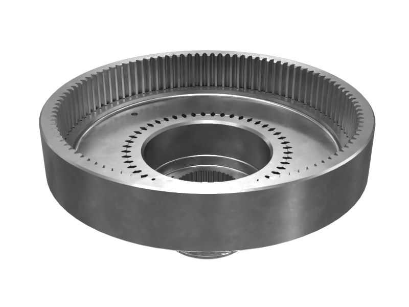 Зубчатый венец с зубьями 102 цилиндрической шестерни