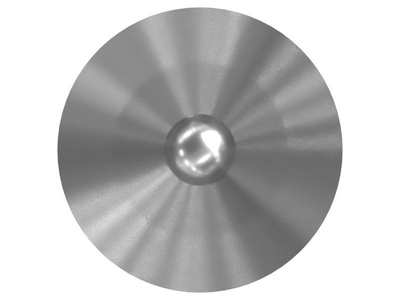 Стальной тарельчатый клапан длиной 33,83 мм