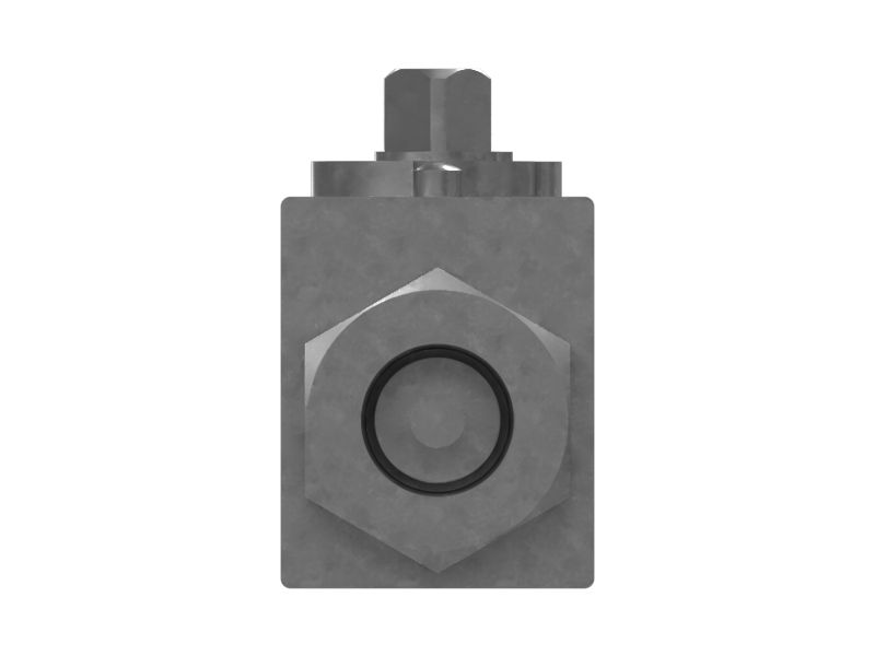 Шаровой клапан с цилиндрической резьбой и уплотнительным кольцом 9/16-18