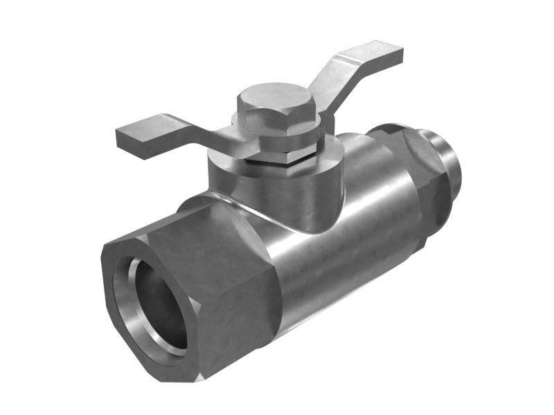 Шаровой клапан с цилиндрической резьбой и уплотнительным кольцом 3/4-16