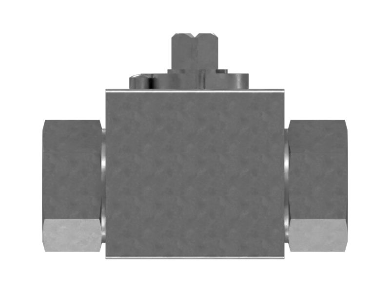 Шаровой клапан с цилиндрической резьбой и уплотнительным кольцом 9/16-18