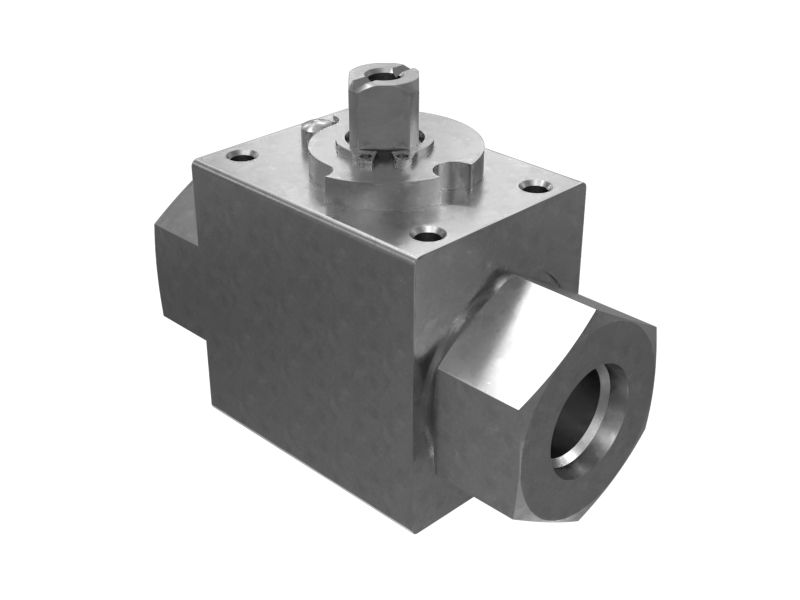 Шаровой клапан с цилиндрической резьбой и уплотнительным кольцом 9/16-18