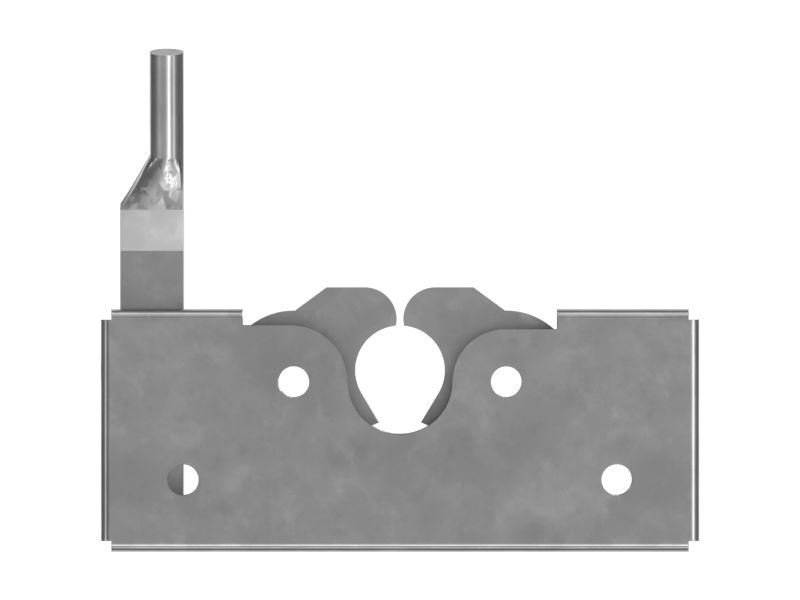 Поворотная защелка для фиксации в открытом положении