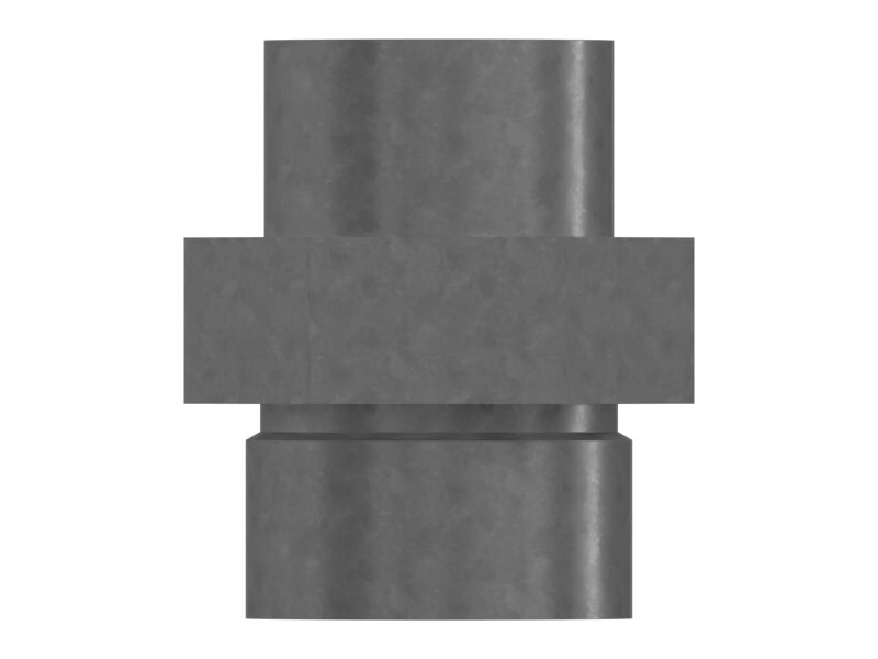 Шестигранный прямой переходник 38,10 мм из плакированной стали