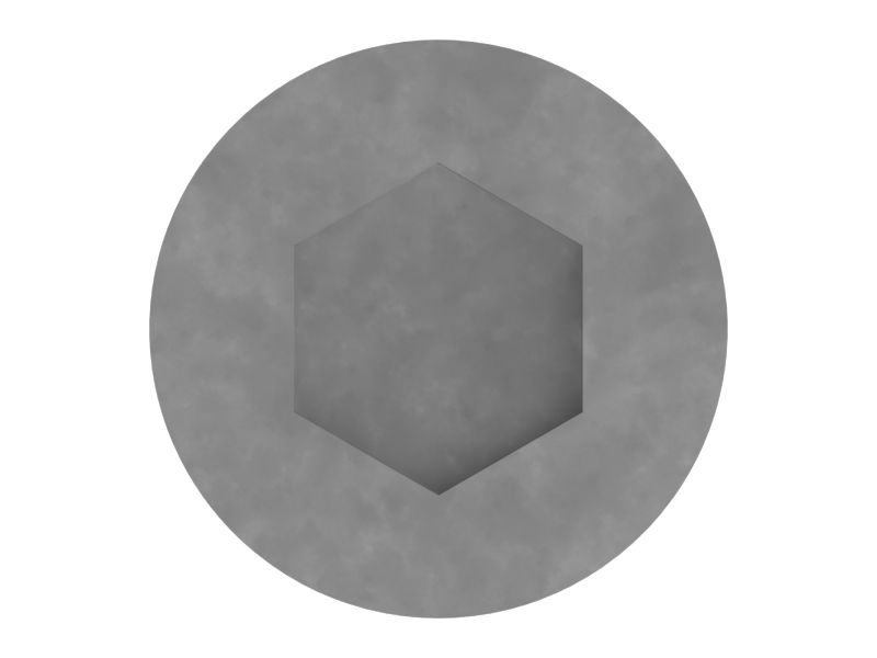 Болт с шестигранной головкой под торцевой ключ 1/4''-20 x 3/4''