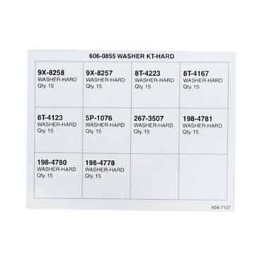 606-0855: ハード ワッシャ キット | Cat® Parts Store 606-0855: ハード ワッシャ キット | Cat® Parts Store