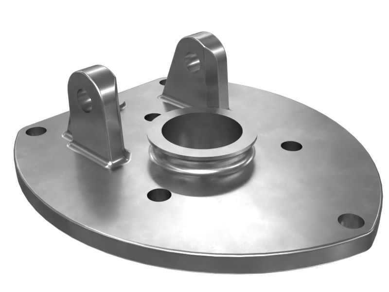 4D-2306: Пластина крепления тормозного клапана