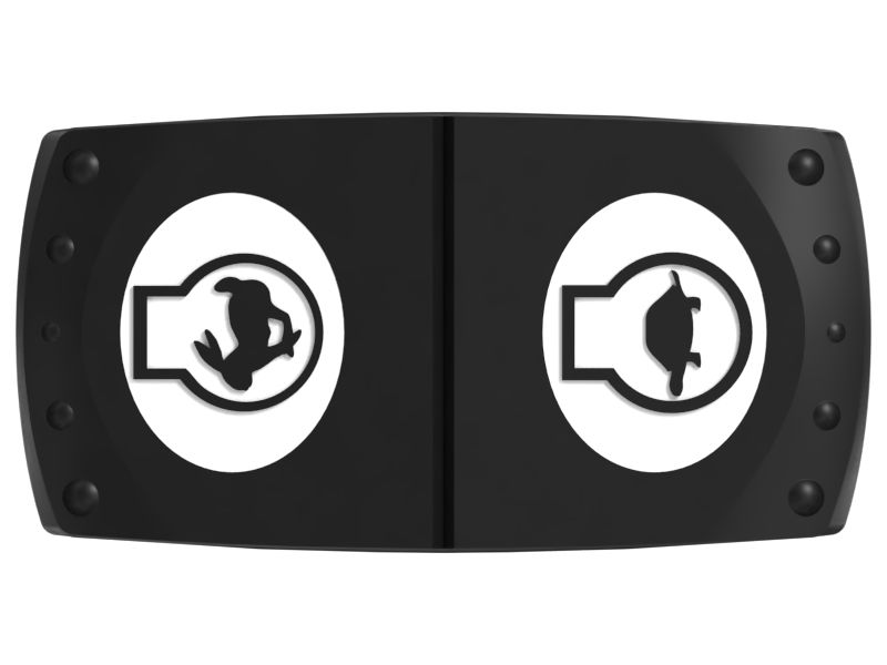 Двухполюсный кулисный переключатель оборотов двигателя