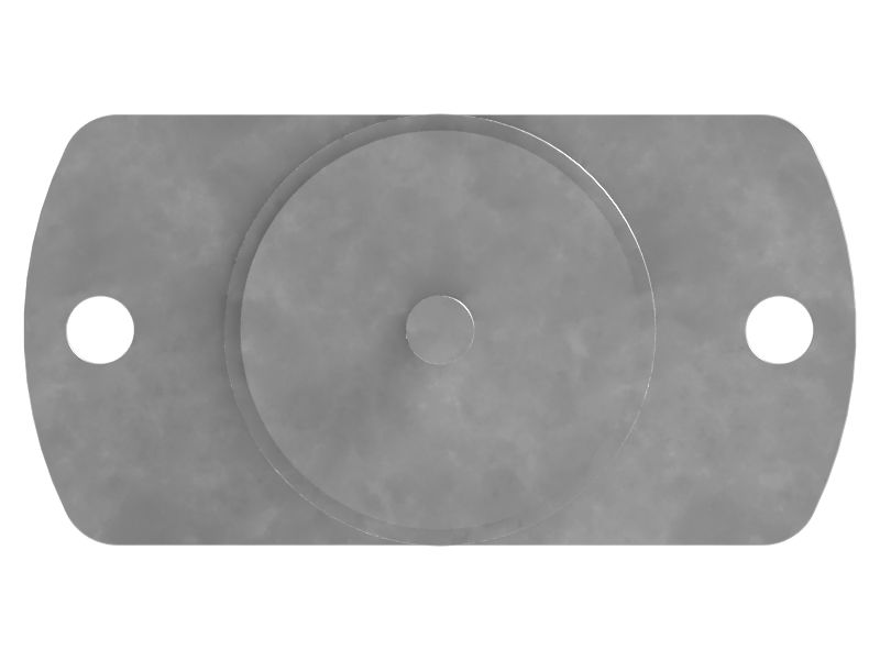 Опорная пластина из резины и стали с резьбой M12X1,75