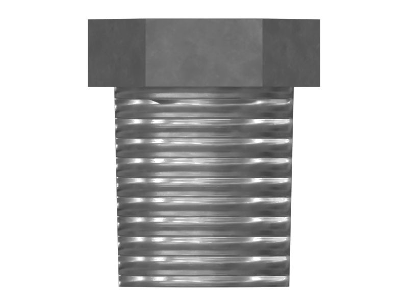 Заглушка с резьбой 1/4-18 NPTF для гексагонального ключа