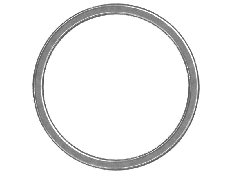 Резиновое уплотнение прямоугольного сечения 44,70 мм