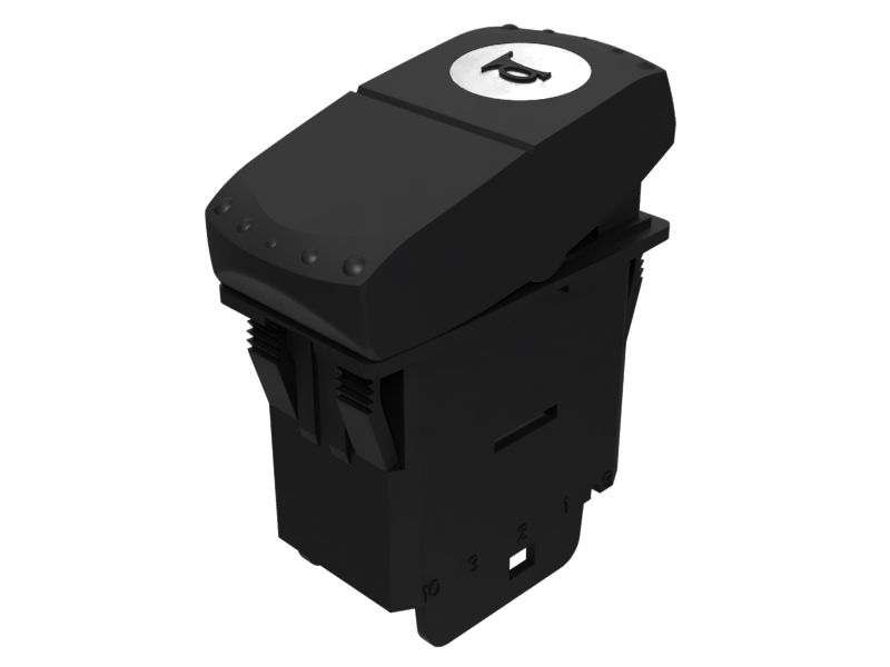 Двухполюсный кулисный переключатель звукового сигнала