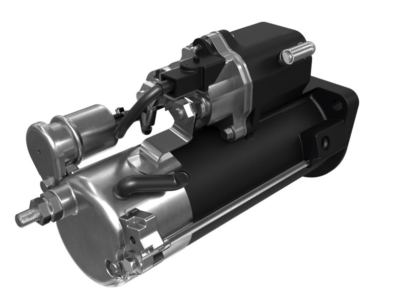 Блок электростартера двигателя