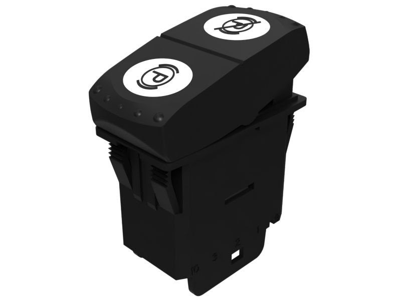 Двухполюсный кулисный переключатель стояночного тормоза