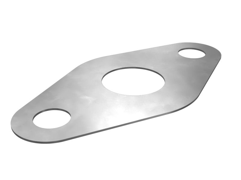 Прокладка фланца с 2 отверстиями толщиной 0,80 мм