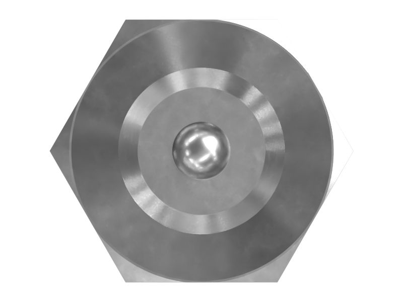 Адаптер для специальной смазочной насадки с головкой шестигранной формы, резьба 1/8-27 PTF