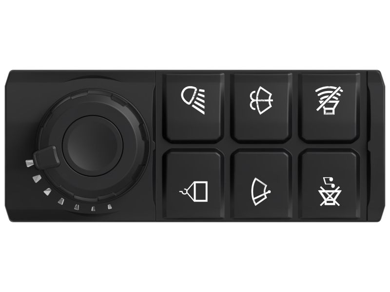 Клавиатурный модуль с поворотным диском