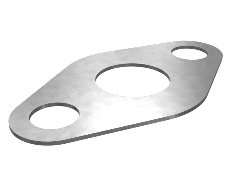 2W-7621: 0,8 mm tykk eksosflenspakning