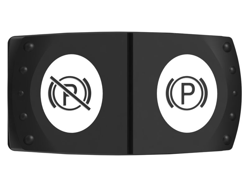 Двухполюсный кулисный переключатель стояночного тормоза