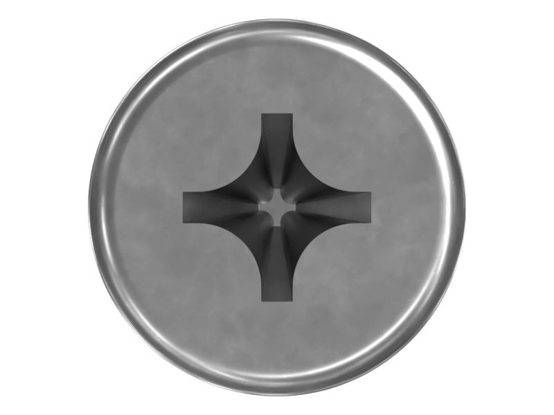 Винт с круглой головкой с резьбой #10-24